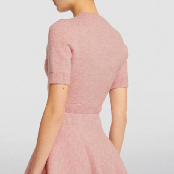 ALAÏA Wool-Rich Cropped Sweater - Picture 2 of 9